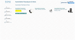 Desktop Screenshot of humminbirdtransducers.com