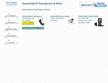 Tablet Screenshot of humminbirdtransducers.com